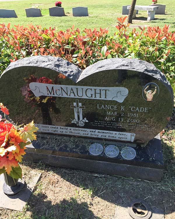 Lance Cade's grave at the Holy Cross Cemetery in San Antonio, TX. photo: wbam366