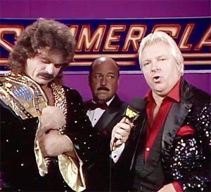Perhaps the most prolific manager in WWE history, Bobby "The Brain" Heenan, with his client, Ravishing Rick Rude. photo: wwe.com